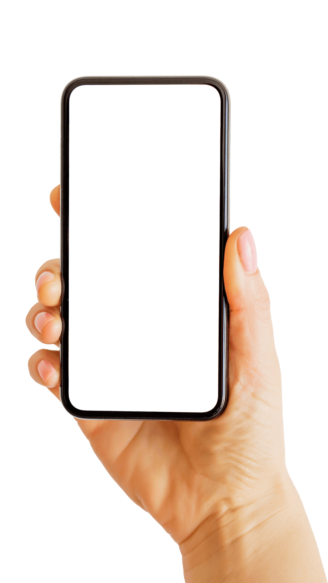 Hand holding phone showing real estate listing video